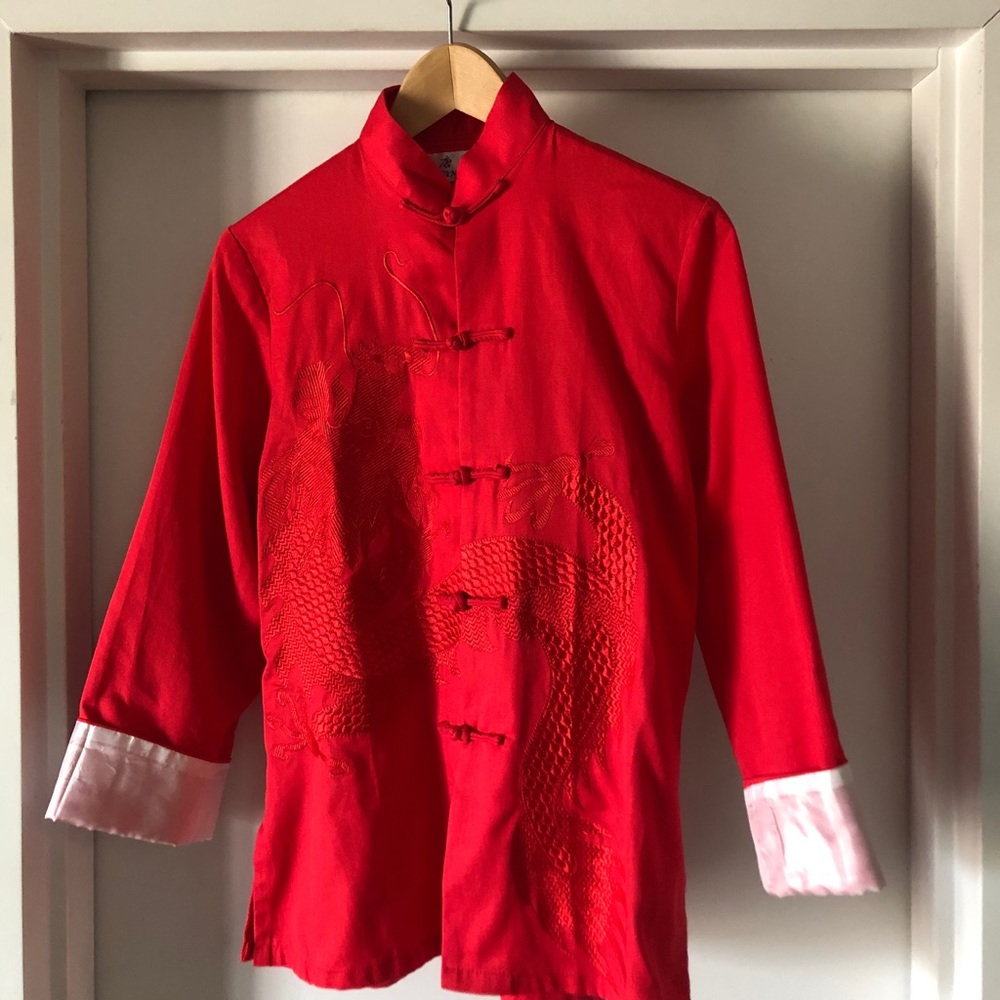 Mandarin collar top